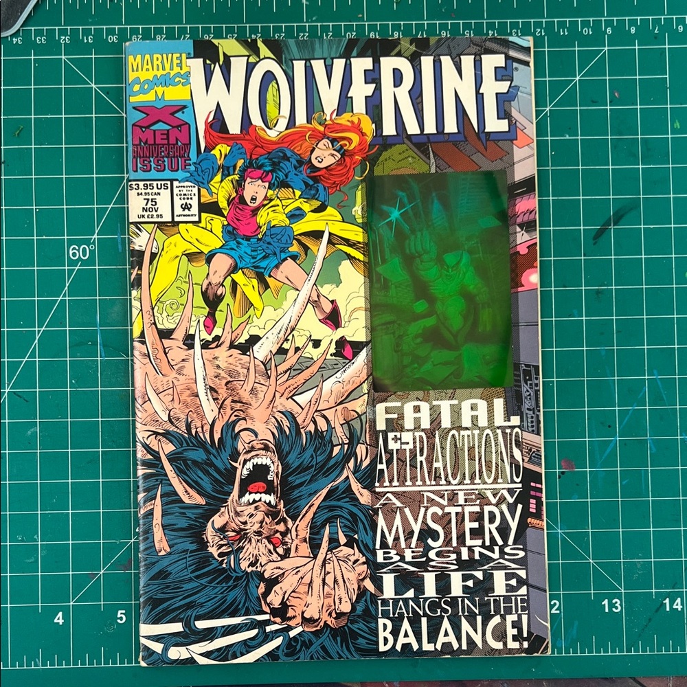 Rare Marvel Wolverine Comic with Bold Red and Blue Cover